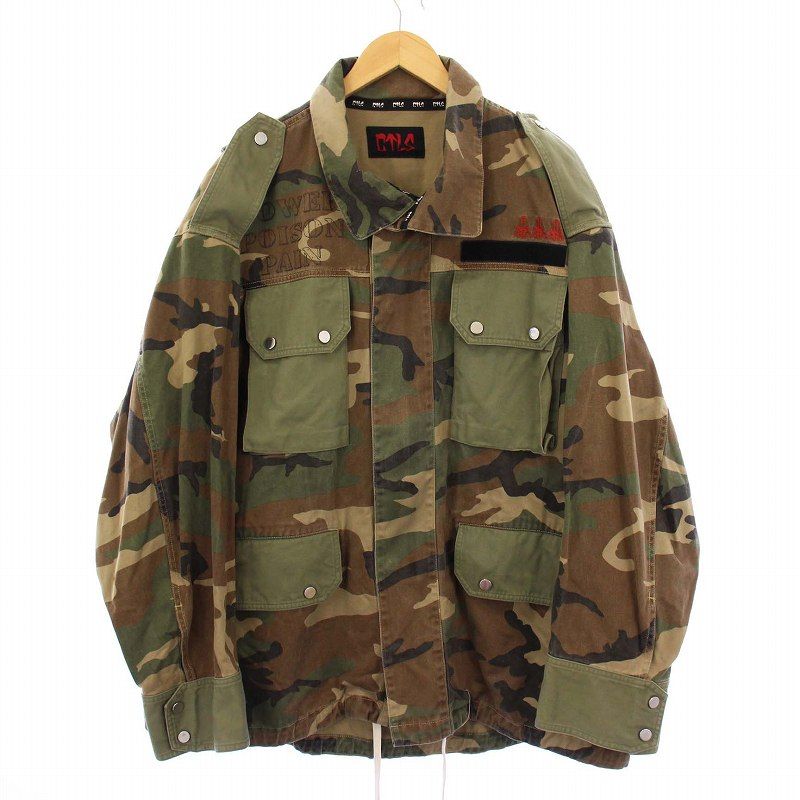 カタリスト CVTVLIST Military Jacket ミリタリージャケット 迷彩 カモフラ F カーキ 2101090102 /KH AA