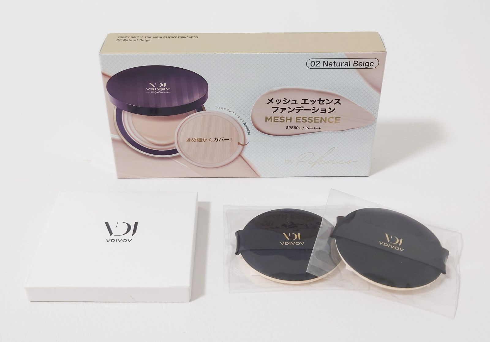 ビディボブ メッシュ エッセンス ファンデーション ナチュラルベージュ SPF50 PA