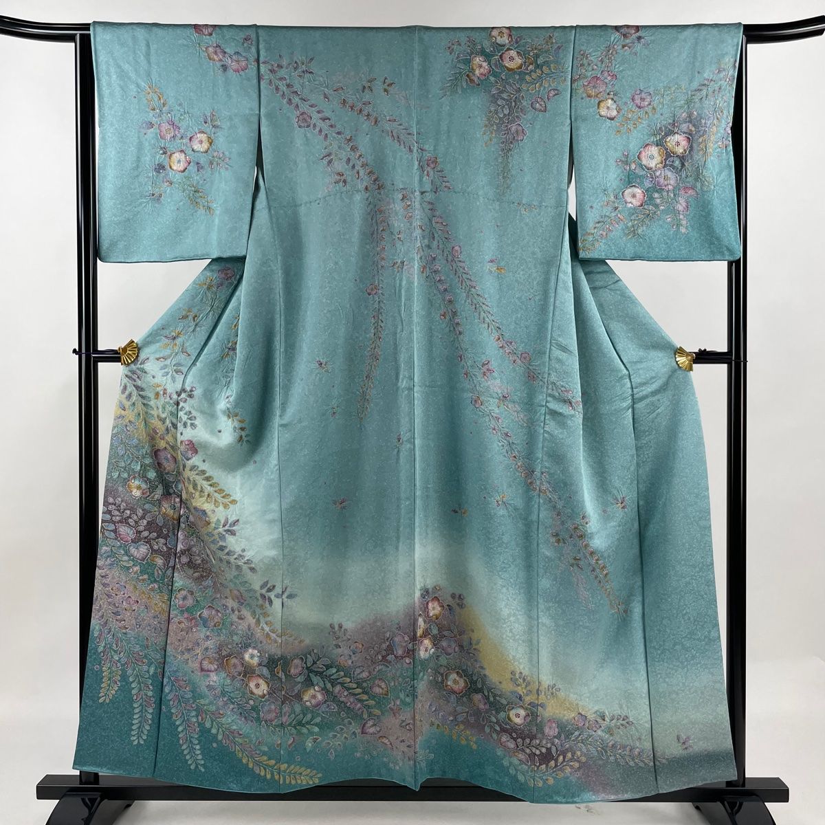 美しい正絹訪問着 訪問着 美品 名品 169.5cm 64.5cm 正絹