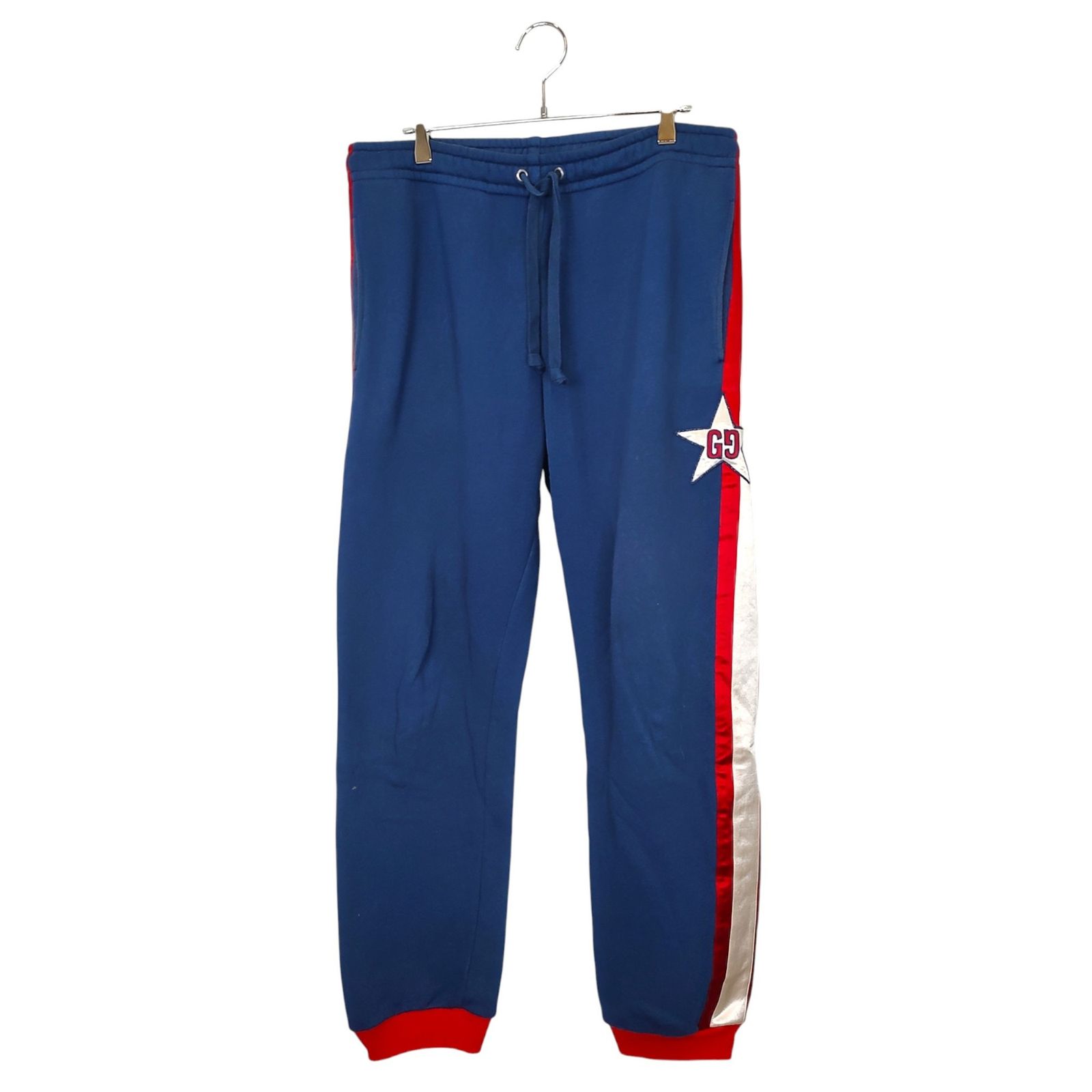 グッチ メンズ スウェットパンツM GUCCI 青 スウェットショートパンツ