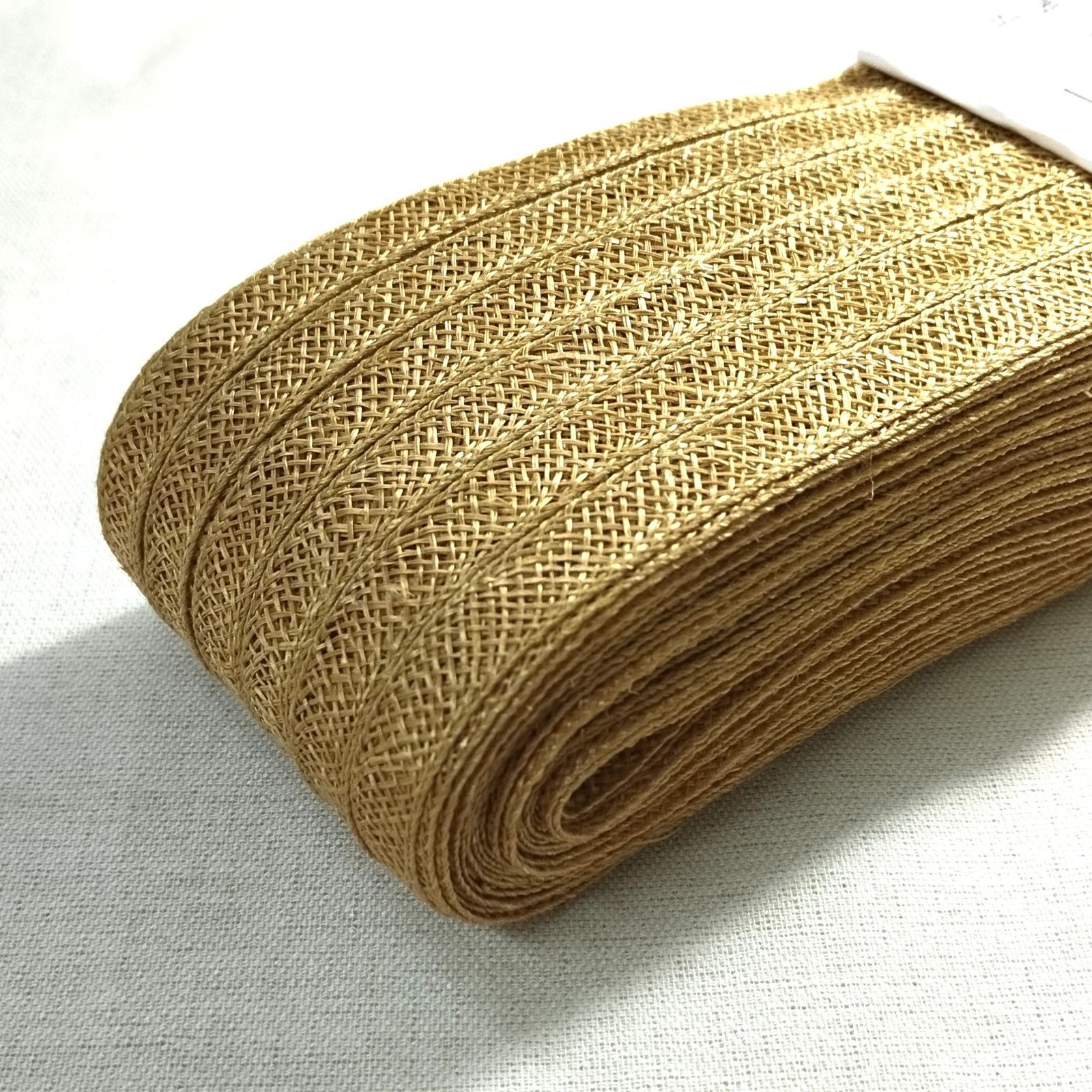 〇麻ブレード　石目編　130Ｍ　10ｍｍ　 キャメル