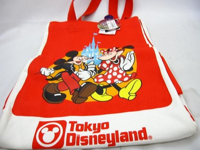 ディズニー 25周年 復刻トートバック タグ付 ミッキー ミニー 良品 ディズニー 25周年 復刻トートバッグ タグ付 ミッキー