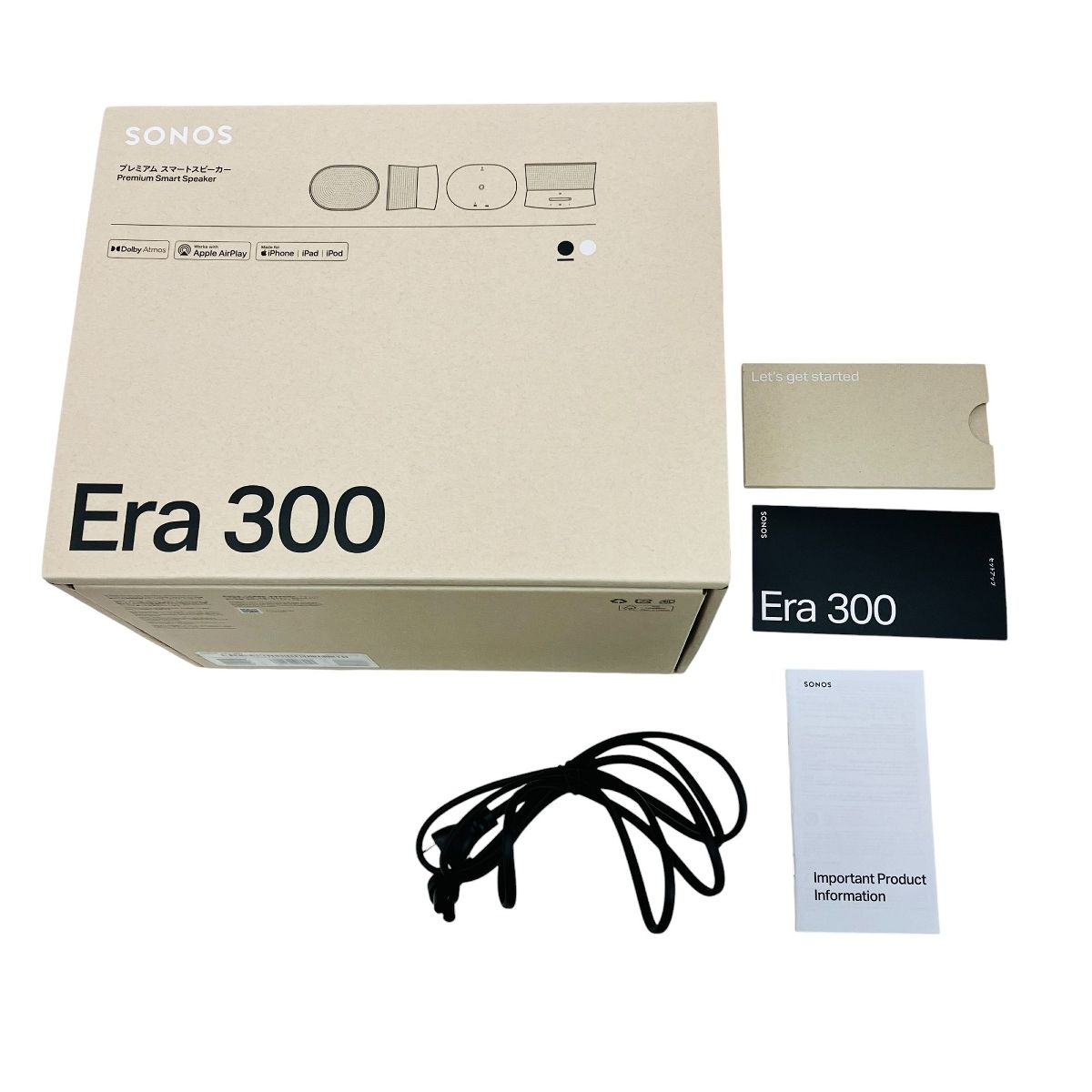 Sonos Era 300 E30G1JP1BLK 箱有りブラック 空間オーディオ スピーカー Bluetooth C10435644