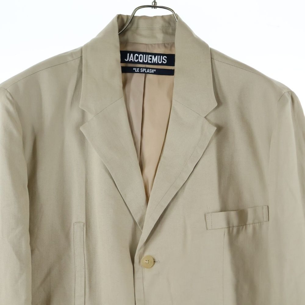  ジャックムス 22 SS LE SPLASHシングルテーラードジャケット ベージュ パーカー トップス