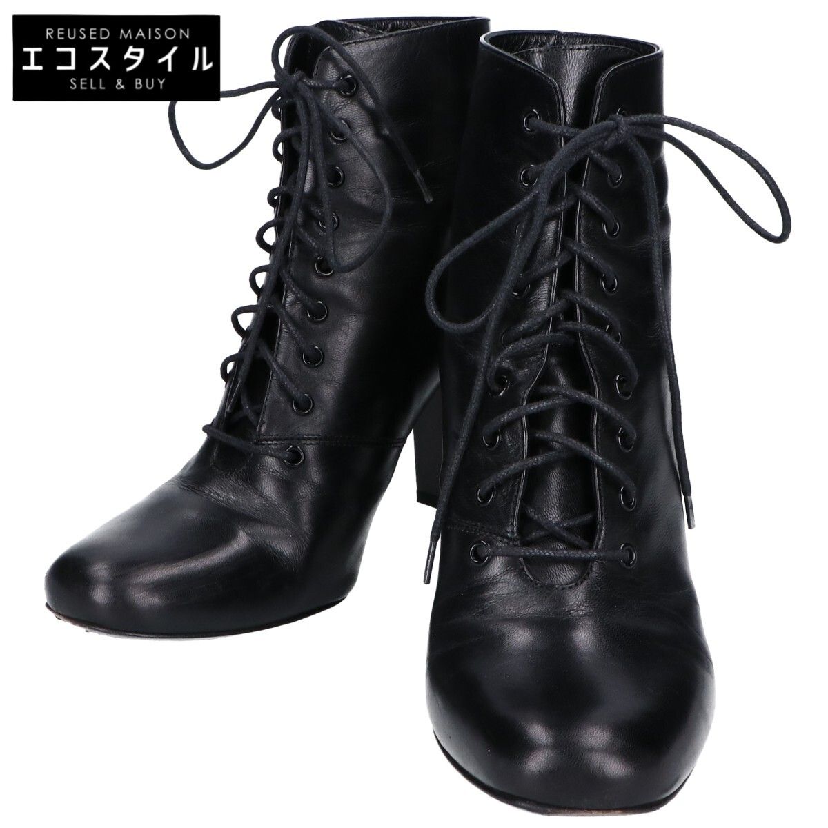 SAINT LAURENT PARIS サンローランパリ 404546 レザー レースアップ 