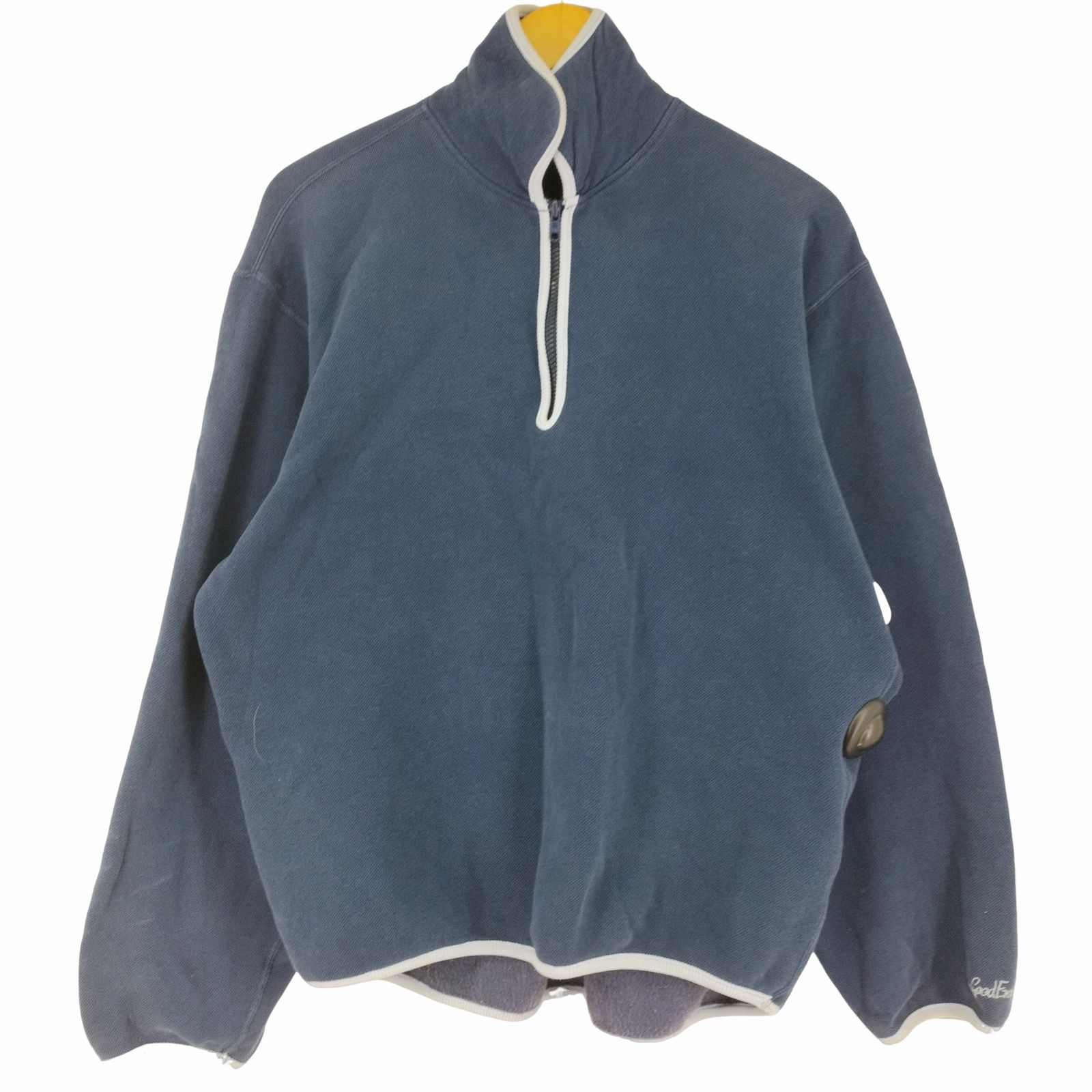 GOODENOUGH ハーフジップ スウェット M ハーフジップ スウェット グッドイナフ GOODENOUGH 90's リブラインハーフジップ