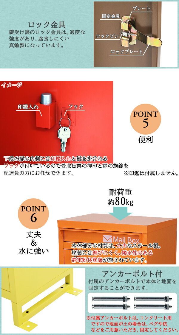 スチール製 宅配ボックス 宅配BOX 2段 スチールロッカー ポスト 郵便ポスト 郵便受け 置き型 戸建て 一戸建て用 再配達対策 鍵付き シンプル  防犯 大容量 大型 丈夫 ダイヤル南京錠付き スタンド stl-taku-b003-bk (カラー:ブラック) - メルカリ