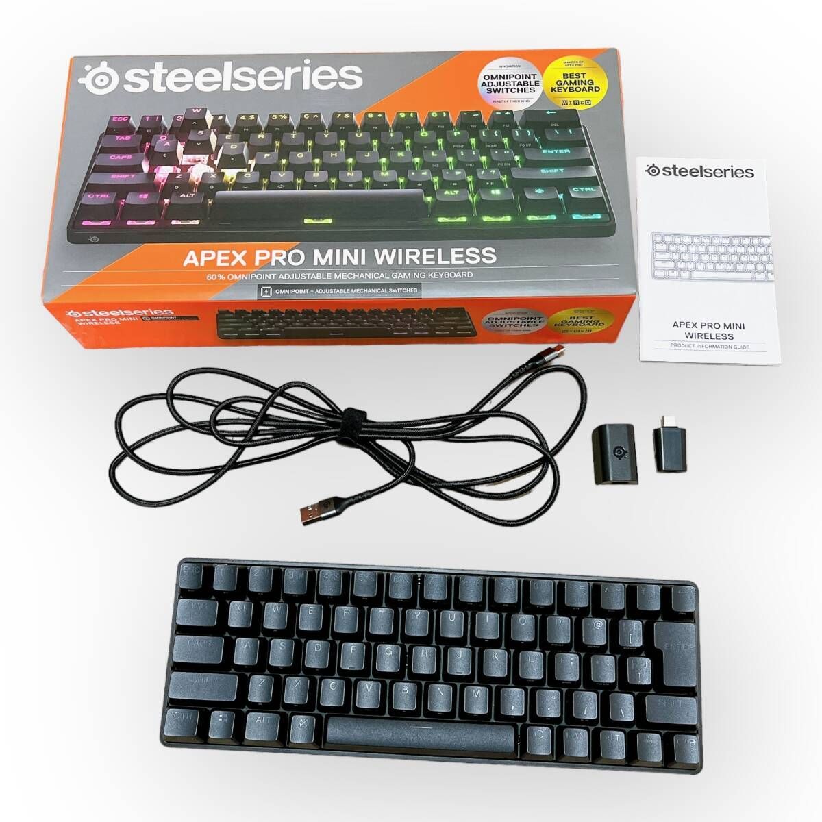 SteelSeriesラピッドトリガー搭載キーボードApex Pro Mini即購入可