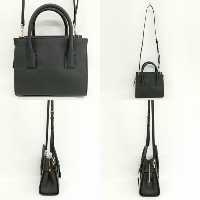 ☆美品　ケイトスペード　レザー　2wayバッグ　ハンド　ショルダー　ブラック ケイトスペード KATE SPADE 2017 2way ハンドバッグ ショルダー