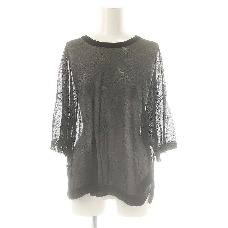 L'Appartement Sheer T-shirts ブラック 2025SS L'Appartement Sheer T