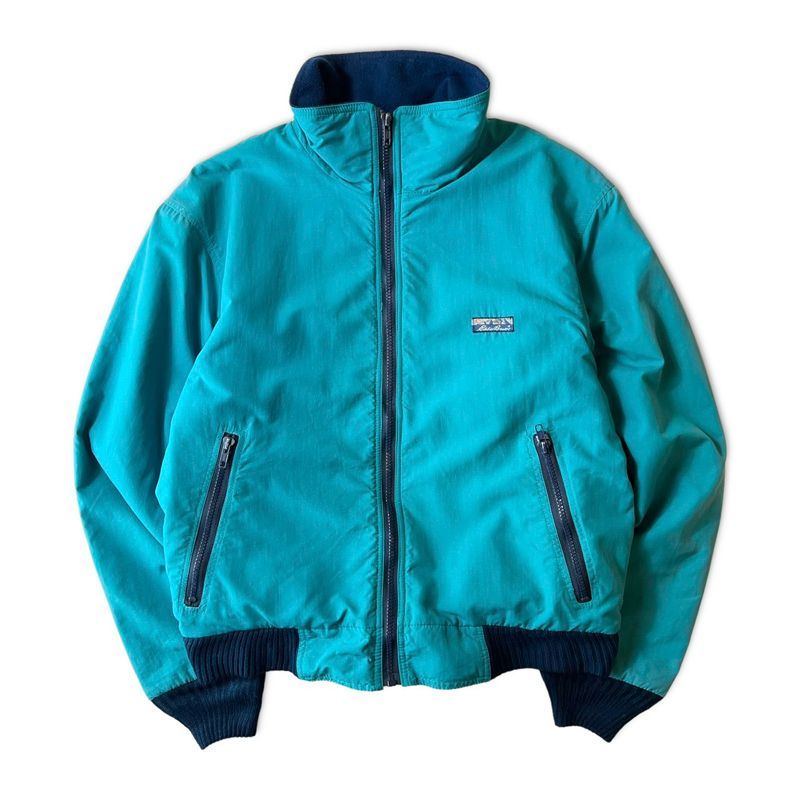 80s USA製 黒タグ Eddie Bauer フリース ライナー ナイロン シェル 