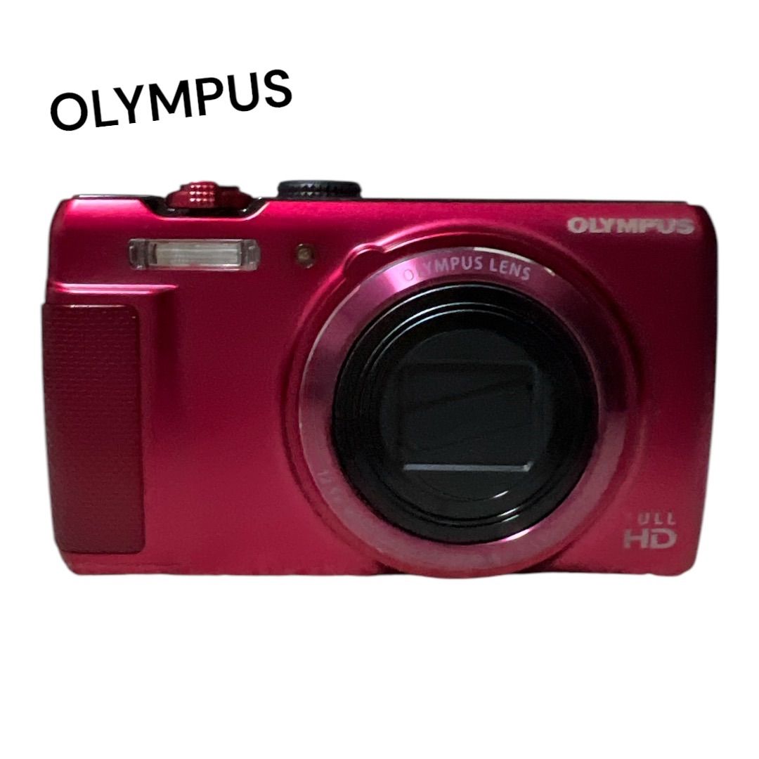 【美品】OLYMPUS オリンパス　デジタルカメラ　SH-21 レッド