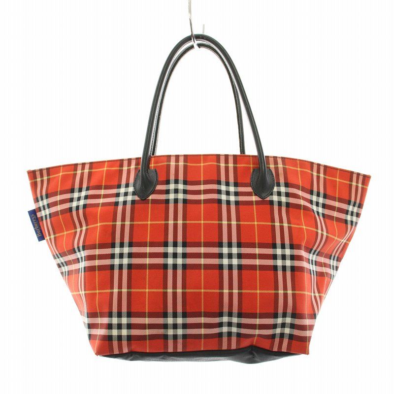 BURBERRYS バーバリー トートバッグ ナイロン ノバチェック柄 大容量 美品 バーバリー ノバチェック ハンドバッグ トートバッグ