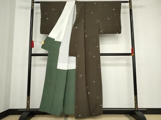 平和屋着物□上質な小紋 幾何学丸文 正絹 逸品 AAAT1570cs - メルカリ 