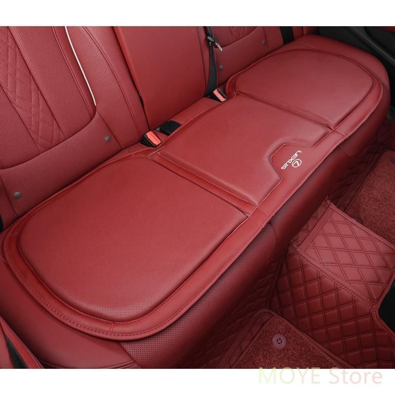 ◆レクサス LEXUS◆レッド◆シートクッション カーシートカバー 座布団2点 車の後席1点 座席クッション 車用シート保護 滑り止め ナッパレザー