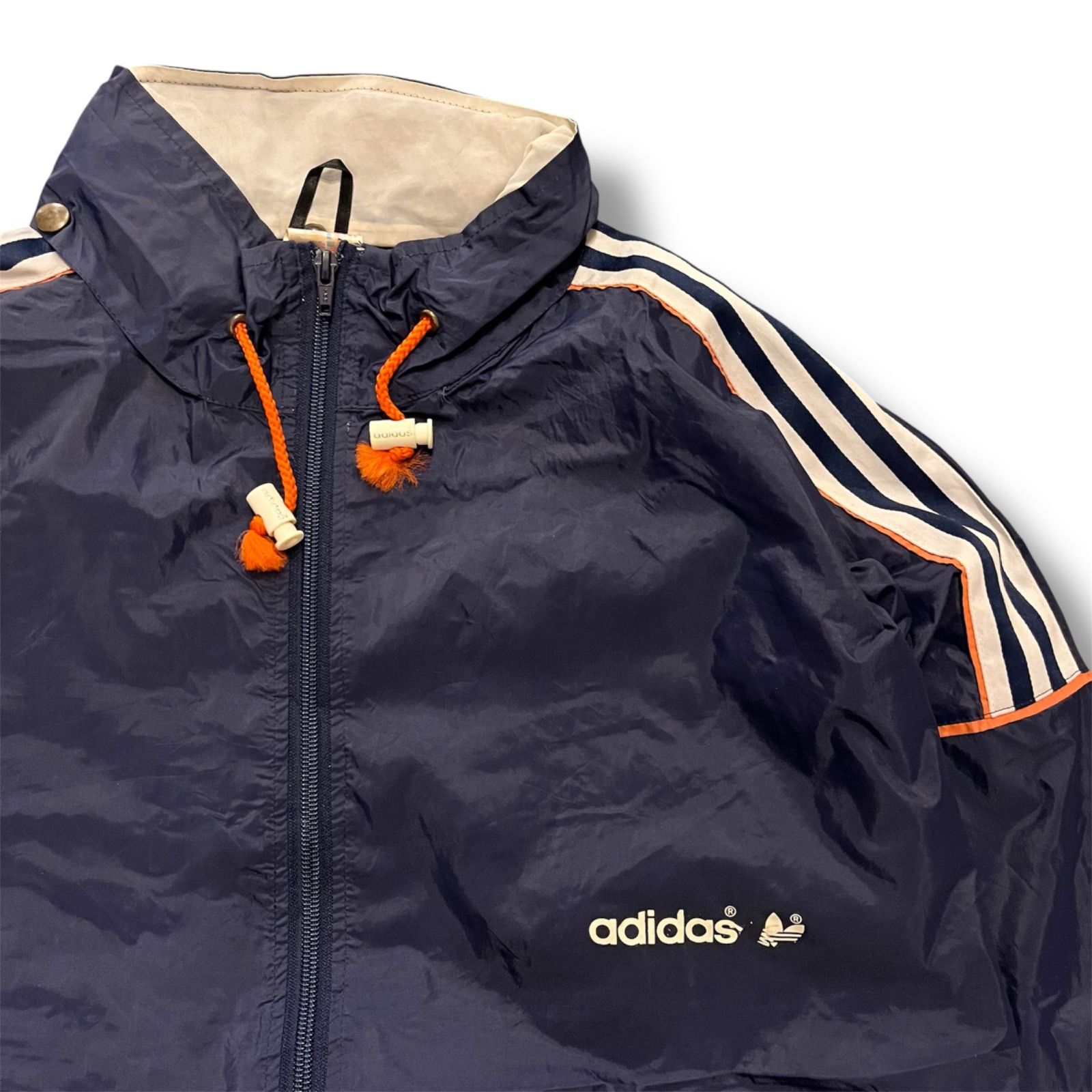 レア　90s adidas ビンテージ　ナイロンジャージ Adidas☆ビンテージ ☆ナイロンジャケット ☆90s ☆ウィンド