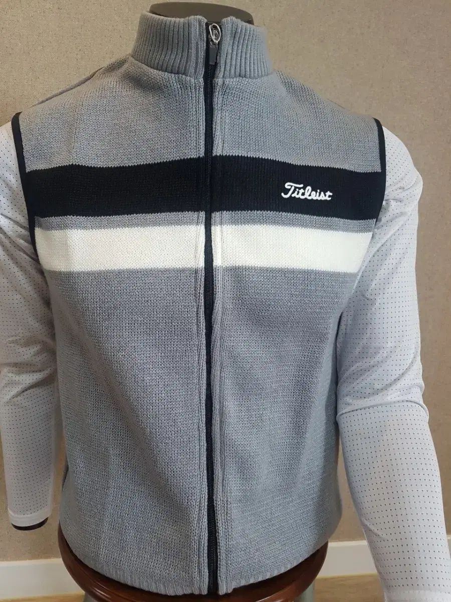 メンズゴルフウェア タイトリスト メンズ ジップアップ ニット ベスト LLC-HASEGAWATOSO_COM