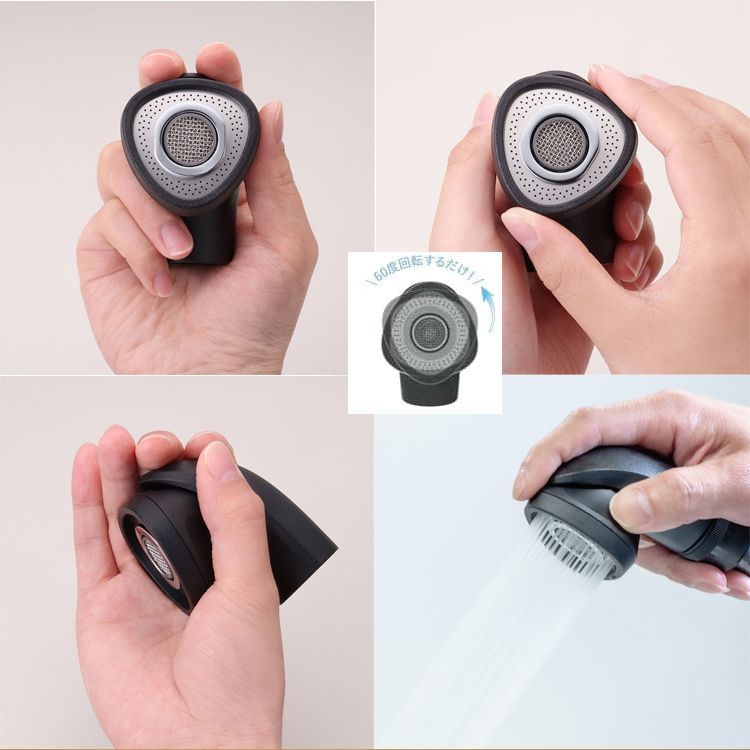 クレイツ IO霧 PRO CISH-X02S シャワーヘッド ハイブリッドバブル 微細バブル ナノバブル 頭皮 毛髪 毛穴クレンジング ストレスフリー シャンプーワーク 残留除去 ダメージを抑える手の平サイズ NEXPOTALLINN_EU