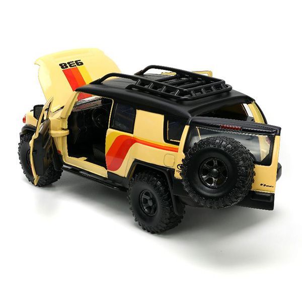 JADATOYS 1:24 JUST TRUCKS w/RACK & WHEELS Toyota FJ Cruiser