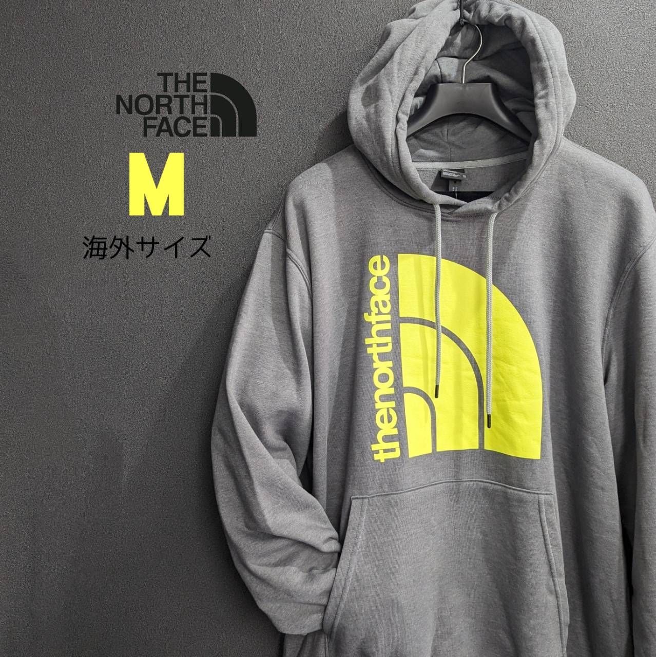 日本未発売】ノースフェイス メンズ パーカー グレー/ M(USサイズ 