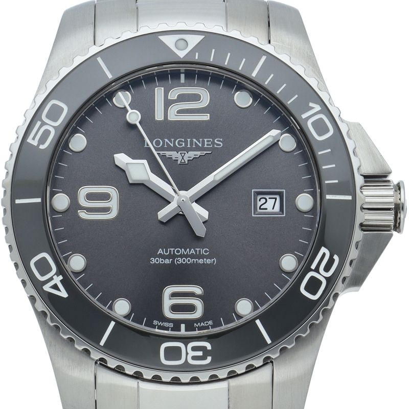ロンジン ハイドロコンクエスト GMT オートマチック 41mm L3.782.4 L3.782.4.76.6 箱 保証書 SS