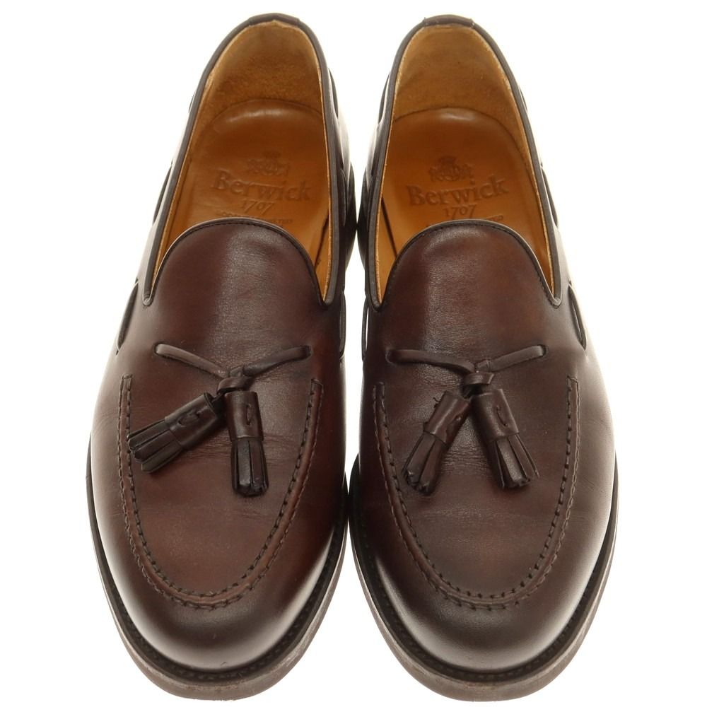 バーウィック Berwick ブラウンスエードタッセルローファー Berwick