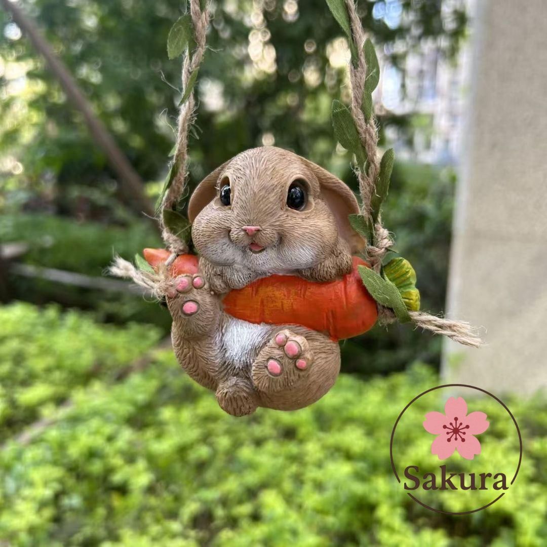 【♥︎】部屋の装飾のための小さなウサギのスイングチャーム 部屋の装飾のための小さなウサギのスイングチャーム 置物です