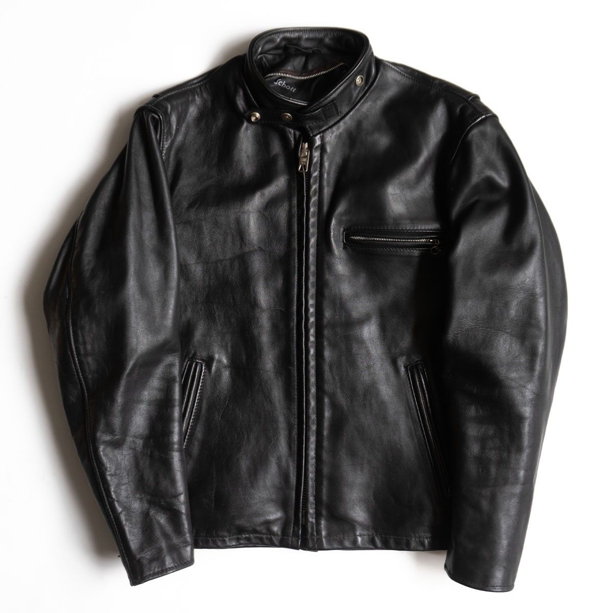 雰囲気抜群 SCHOTT 641|シングルライダースジャケット 38 レザー アメリカ製 ショット 25100707