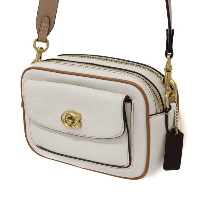 コーチ COACH ウィロウ カメラ バッグ カラーブロック ポリッシュド 