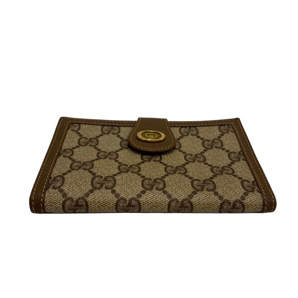 極 美品 GUCCI オールドグッチ ヴィンテージ GG ロゴ 金具 レザー