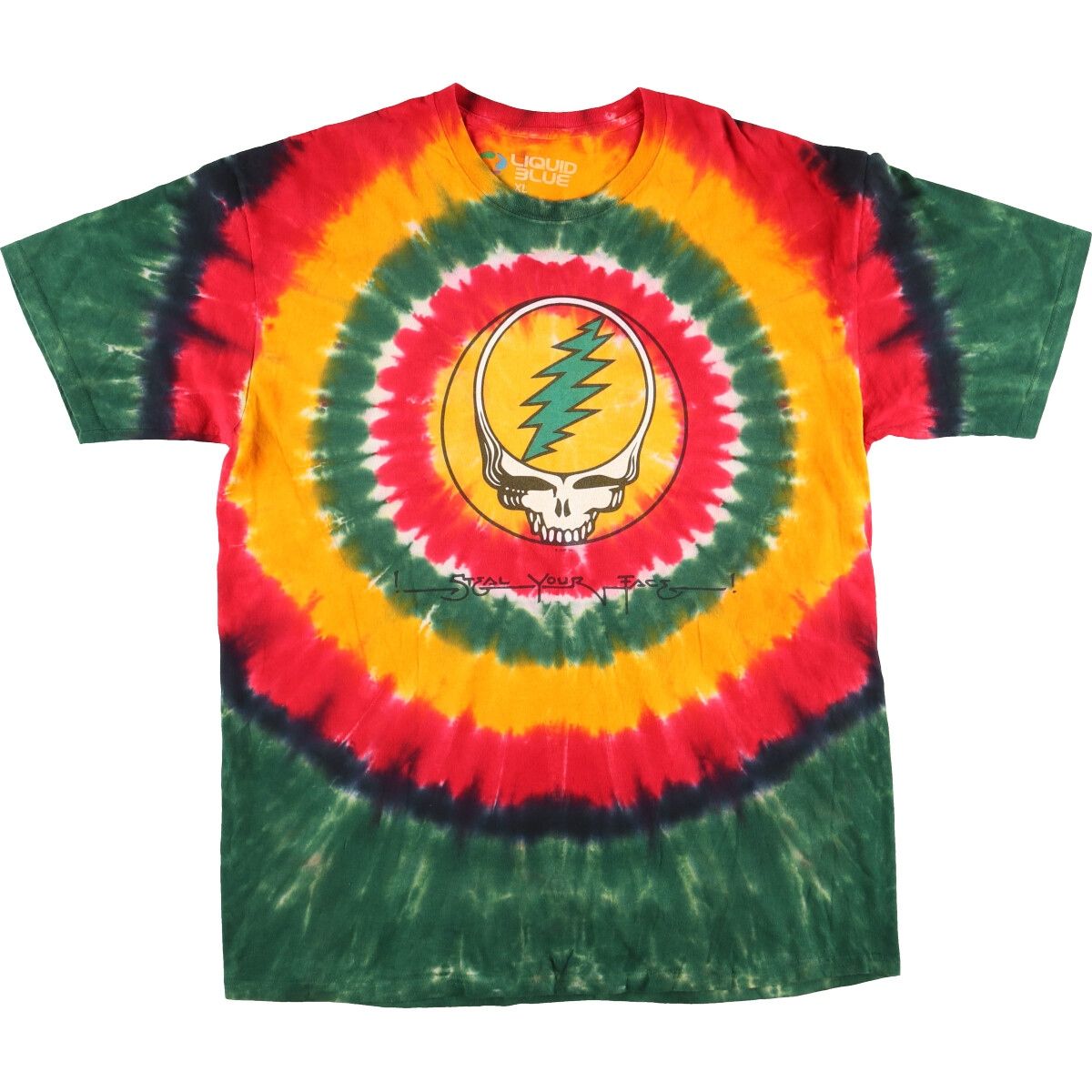 古着 リキッドブルー LIQUID BLUE GRATEFUL DEAD グレイトフルデッド タイダイ柄 バンドTシャツ バンT メンズXL/eaa425615