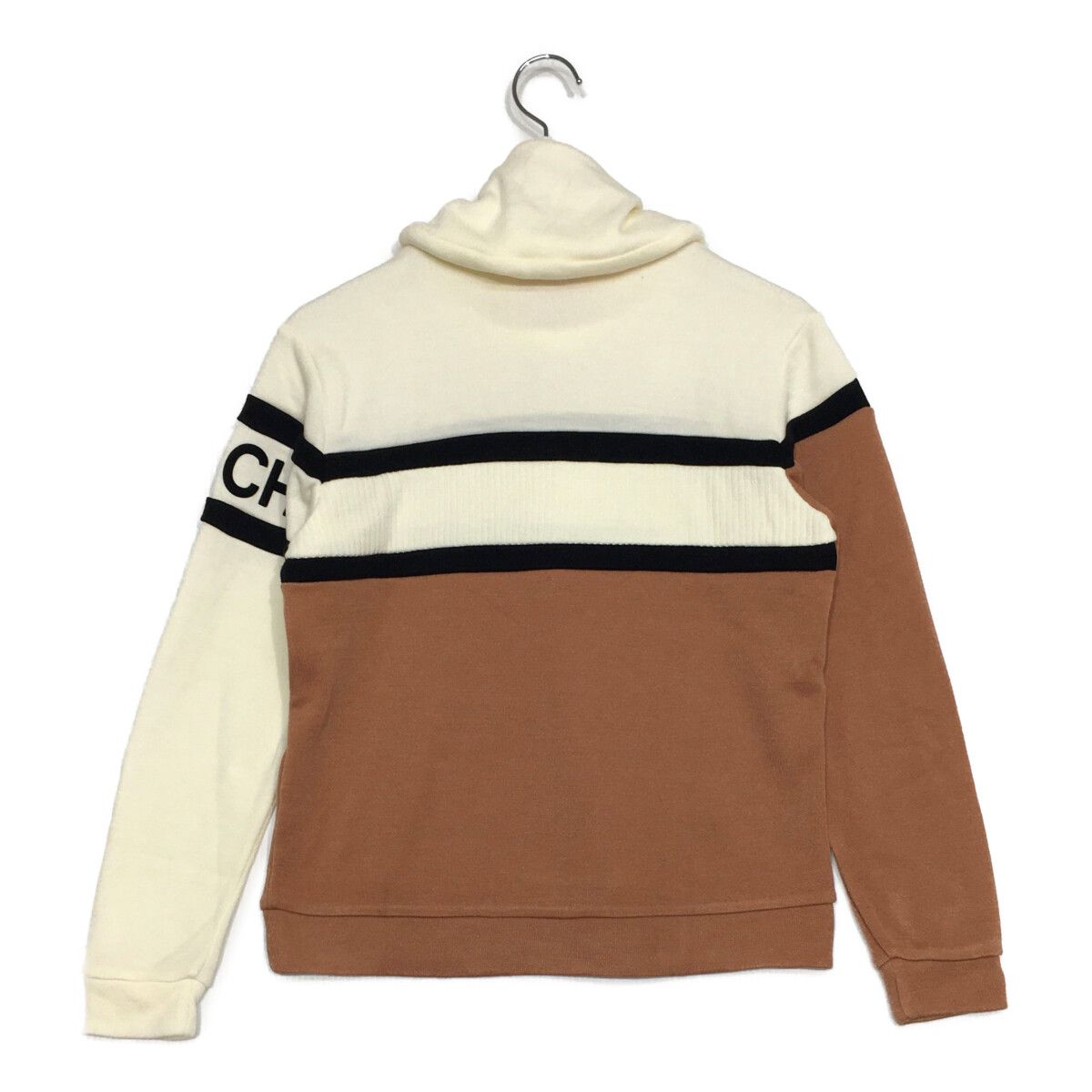 レディース アルチビオ archivio セーター 38 M キャメル×白 長袖 プルオーバー ニット