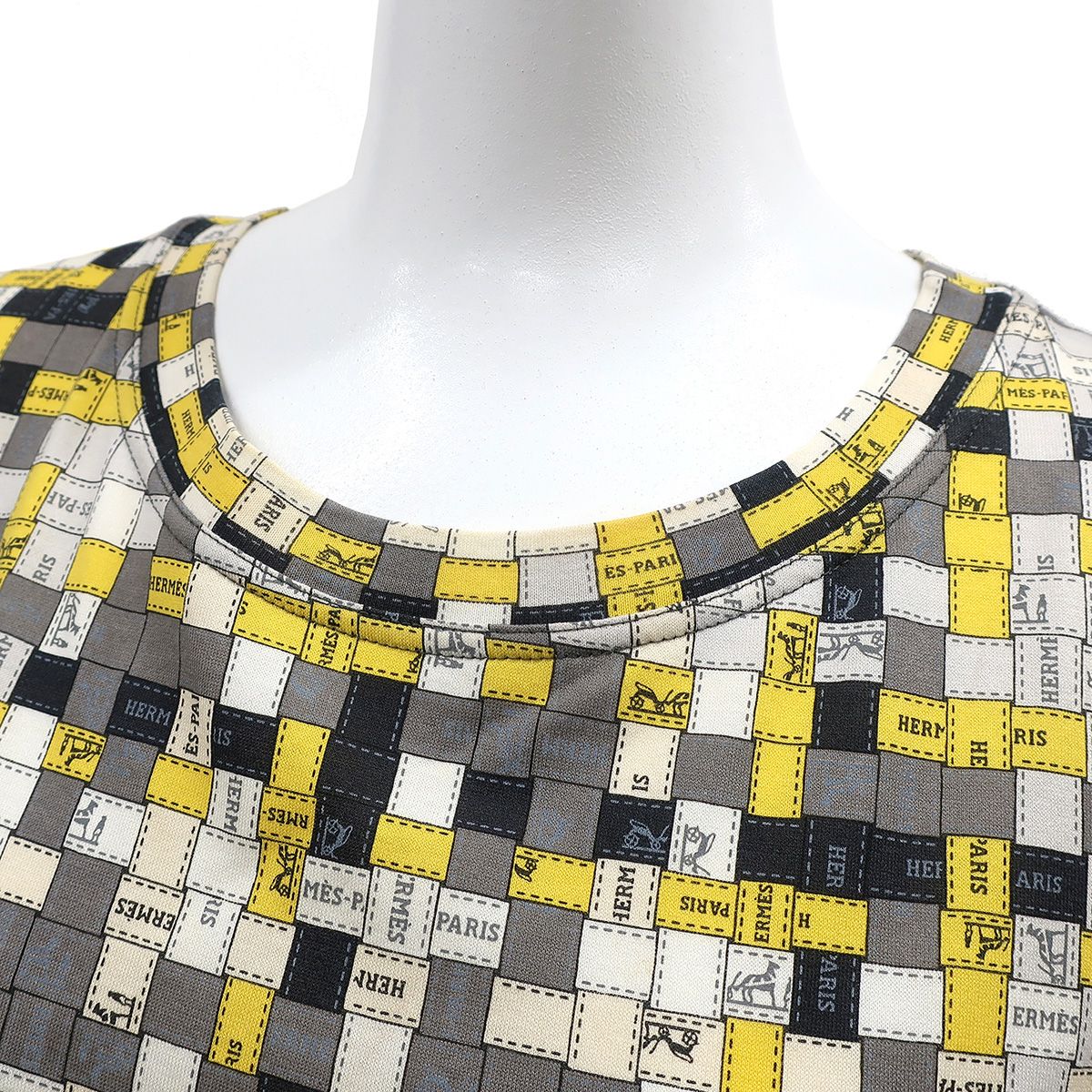 エルメス HERMES 半袖Tシャツ マイクロTシャツ コットン