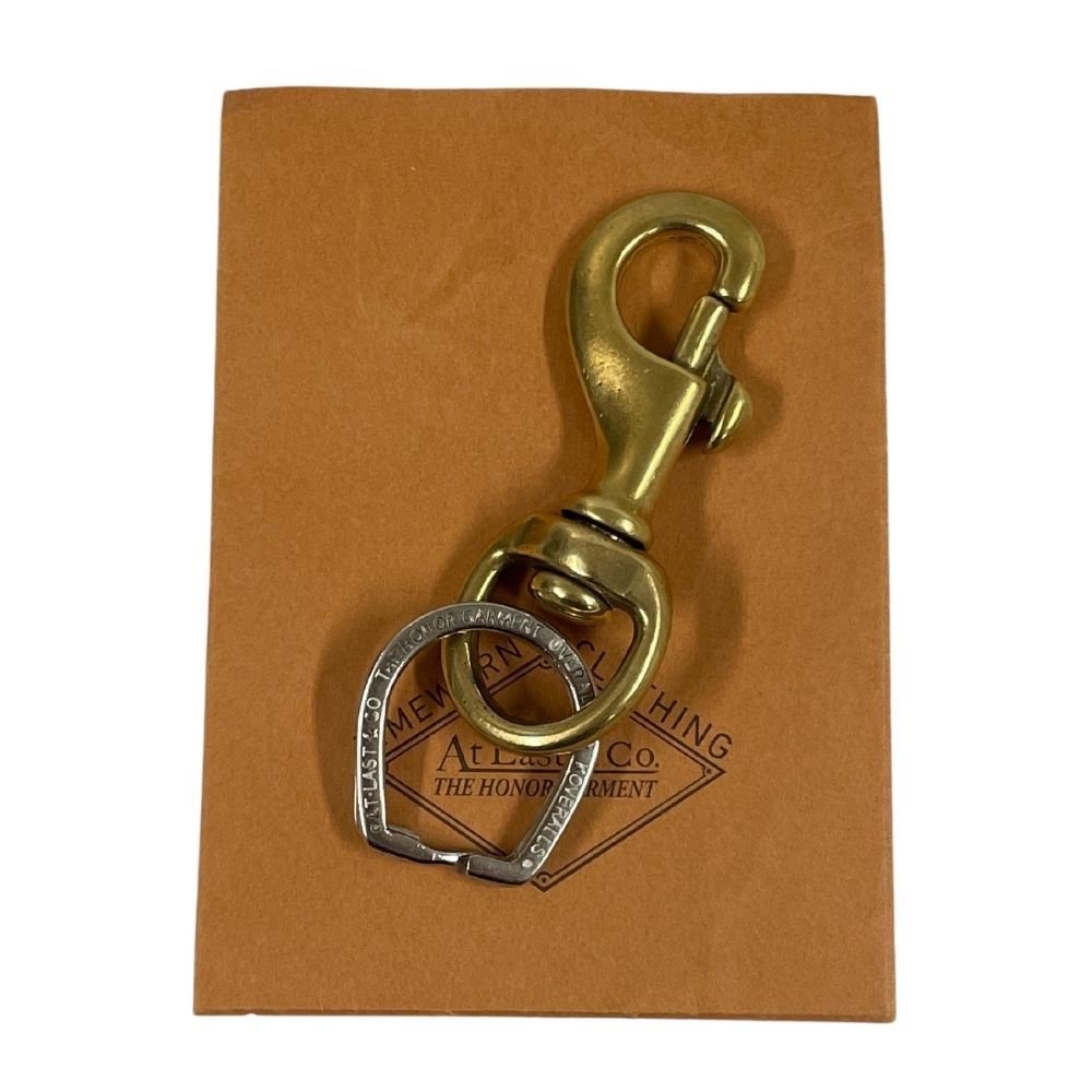 ATLAST&CO アットラスト ブラス製(真鍮) キーリング キーホルダー
