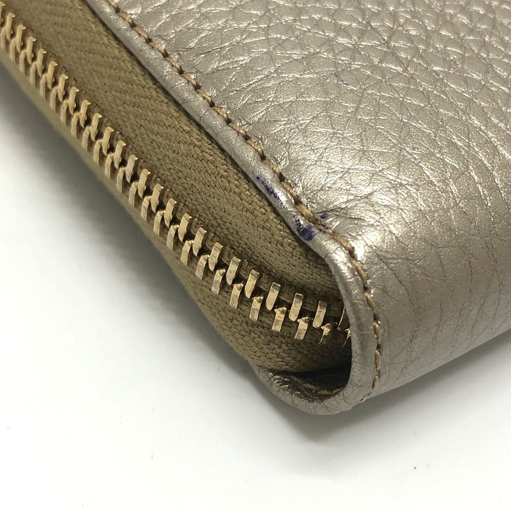 グッチ 307984 バンブー ラウンドファスナー 長財布 レザー