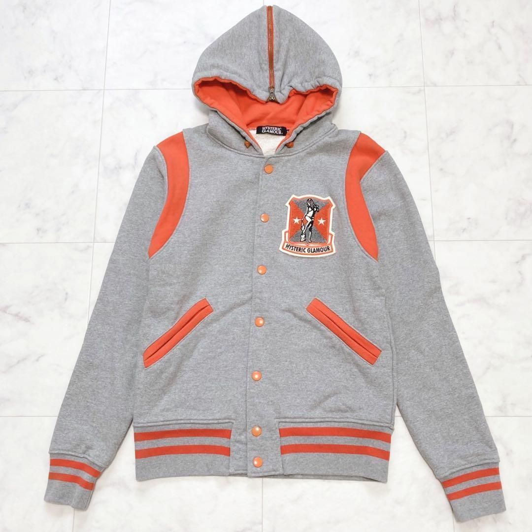 HYSTERIC GLAMOUR ヒスガールワッペン スタジャン パーカー