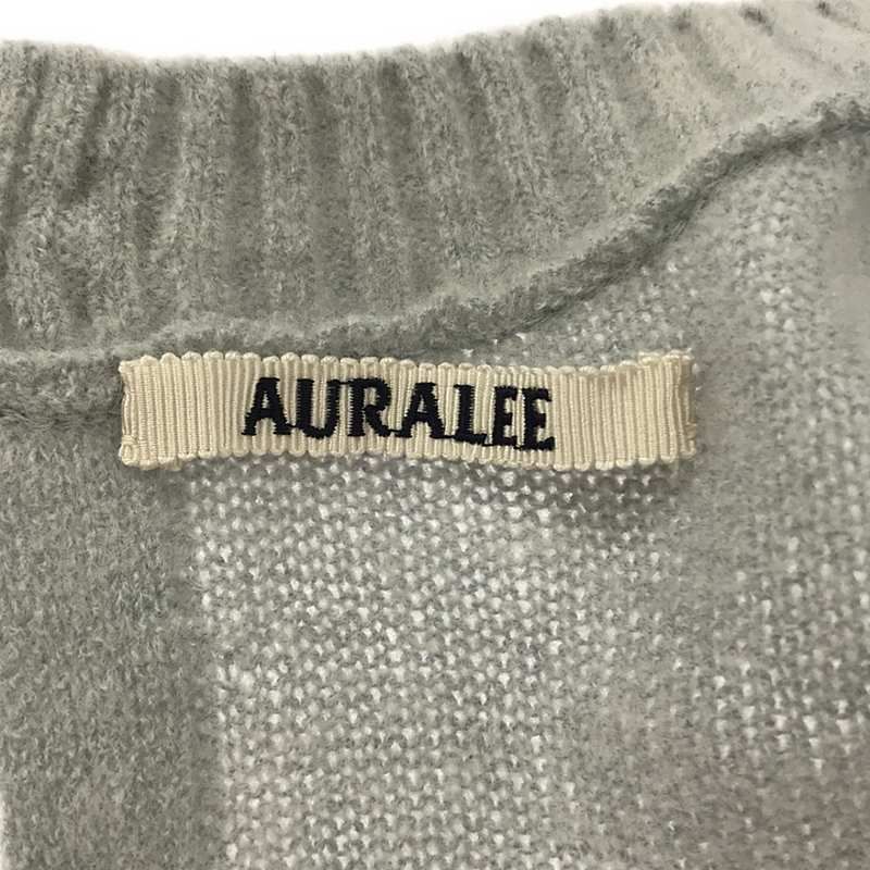 AURALEE / オーラリー | 2023AW | BRUSHED RASCHEL MOLE ニットプルオーバー | 1 | ライトブルー | レディース AURALEE - AURALEE / オーラリー | 2023AW | BRUSHED RASCHEL MOLE