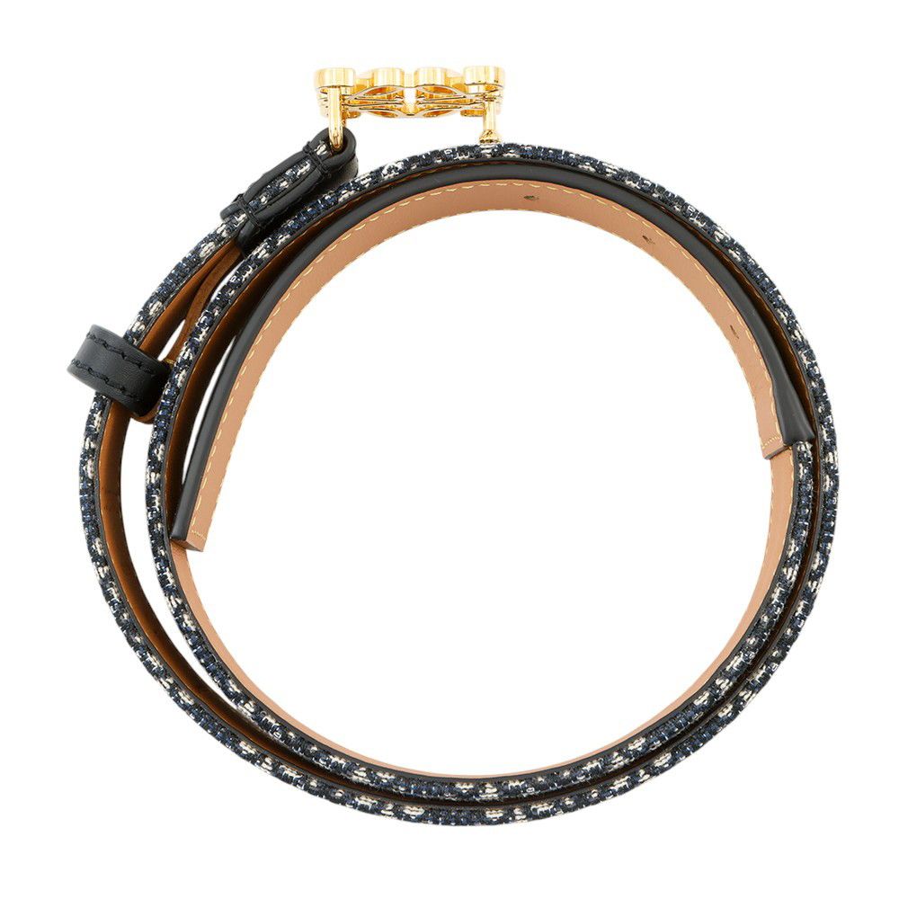 ロエベ べルト アナグラム コットン レザー サイズ75 E619Z26X01 LOEWE  