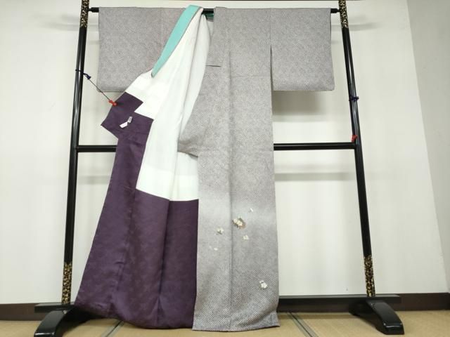 平和屋着物○豪華色留袖 総絞り 刺繍 舞花文 暈し染め 金糸 正絹 逸品