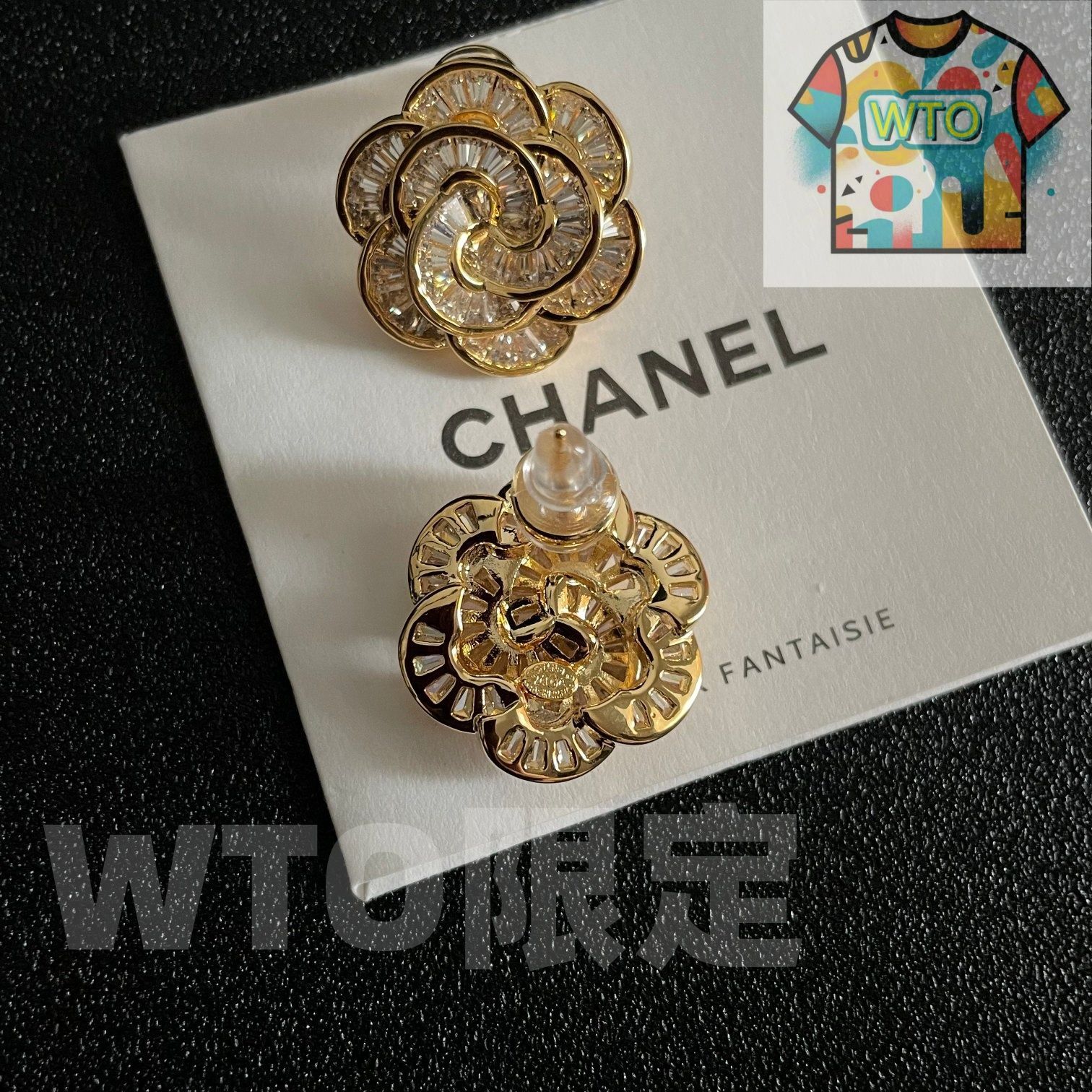 今日WTO】Chanel ヴィンテージ アルファベットピアス！送料無料