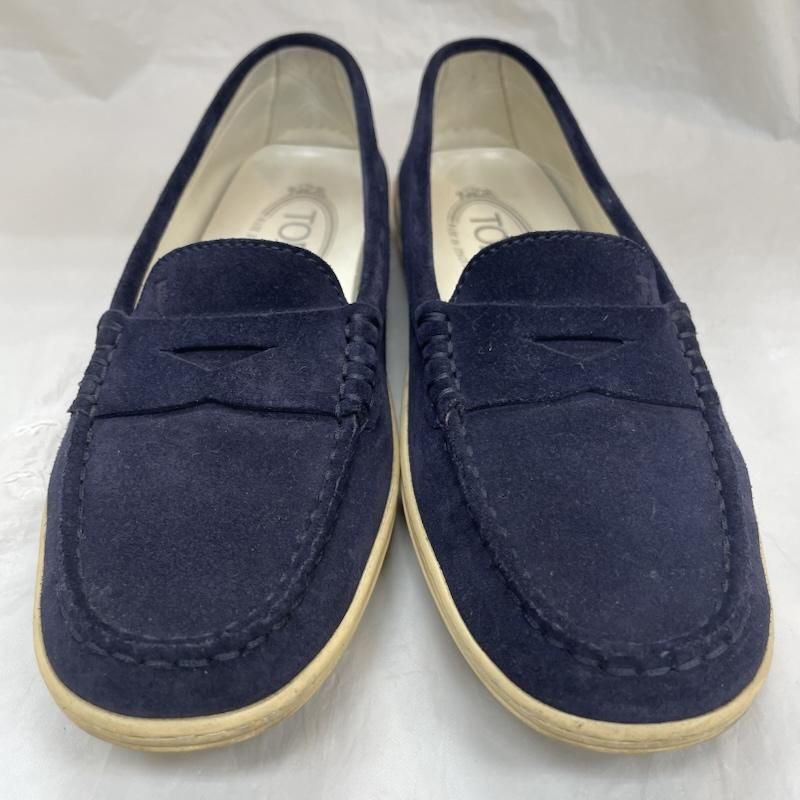 TOD S トッズ ローファー TOD S コインローファー ネイビー スウェード レザー NVY イタリア製 36