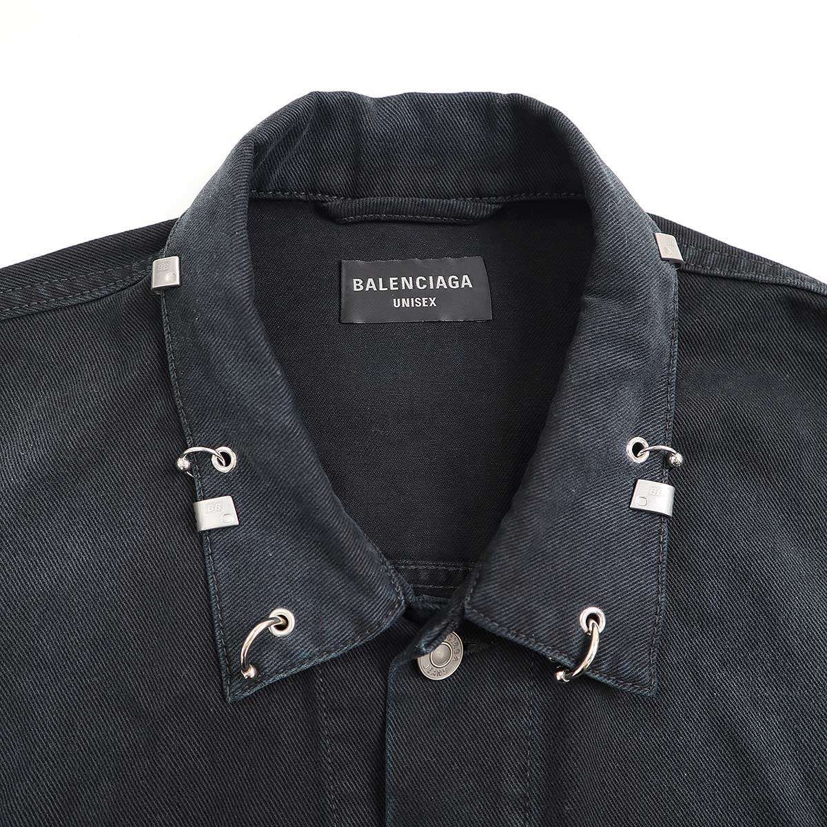 BALENCIAGA バレンシアガ 24SS Pierced Denim Jacket ピアスデニム 
