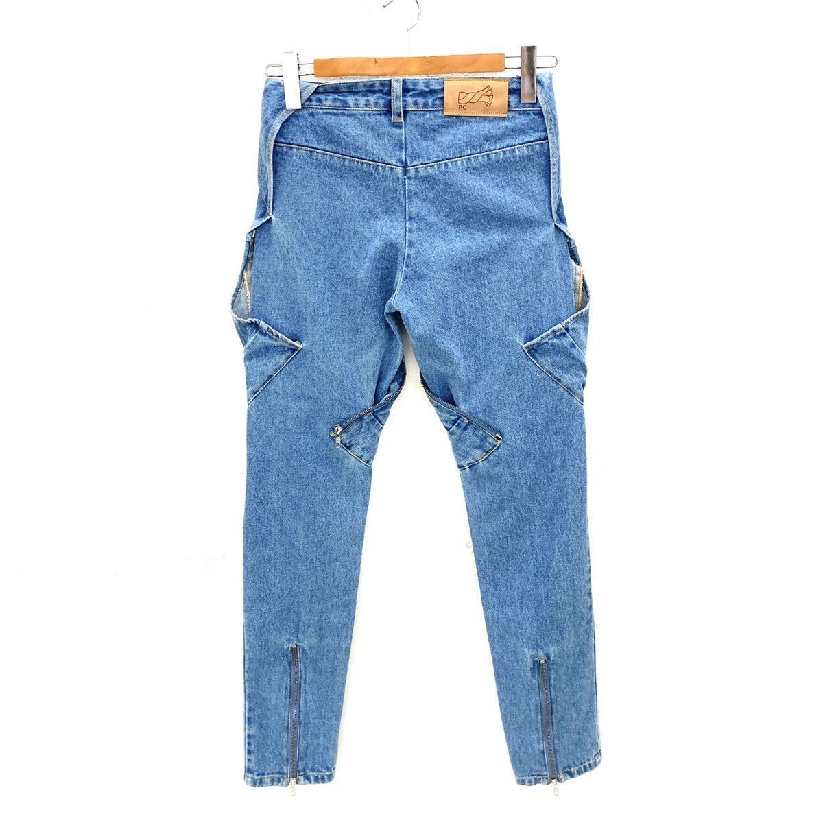 美品 21SS per gotesson パーギョーテソン zipper jeans デニムパンツ 