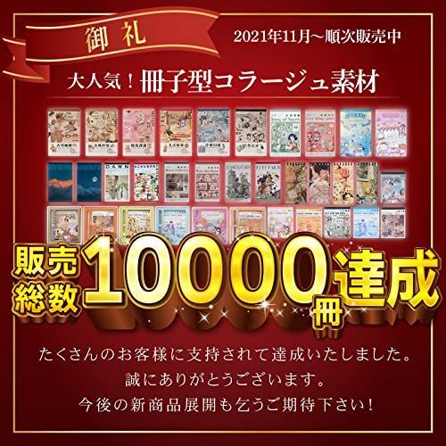 セット３ NSHACK コラージュ 素材 フレークシール 50ページ 約1000種