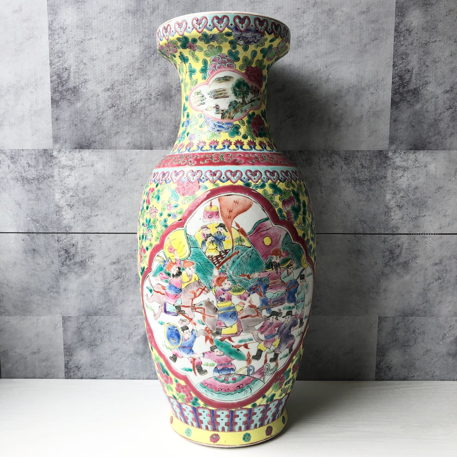 華やか壺 （CERAMIER 飾り壺 スペイン製 陶器 花瓶 装飾品 置物