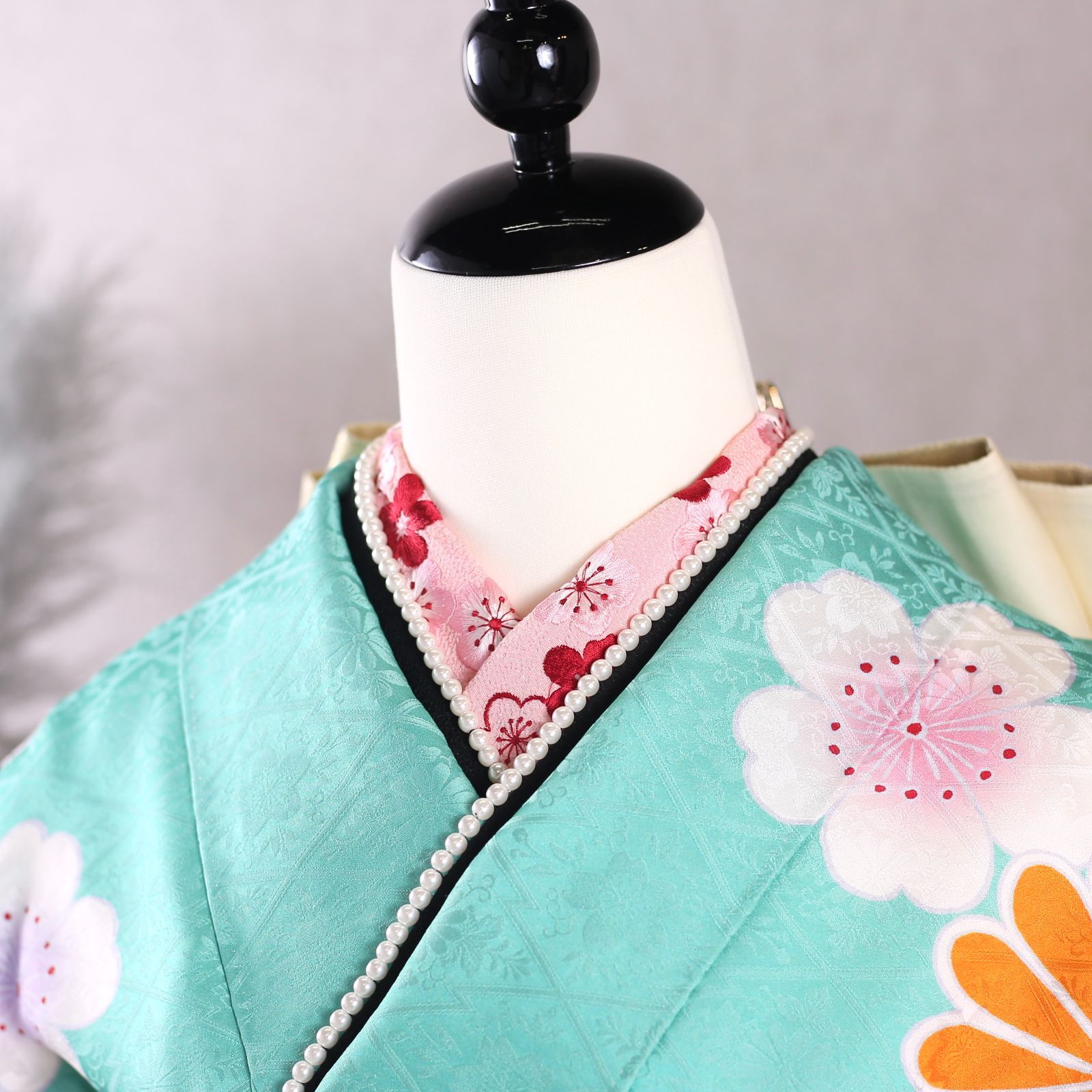 美品 振袖7点フルセット【水色×レトロポップ】 〈L〉F-262 - メルカリ