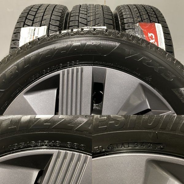 新品【BS BLIZZAK VRX3 185/60R16 86Q】スタッドレス【日産 ノート 純正ホイール 16インチ 5.5J4HPCD100】21年製　(MTM324)