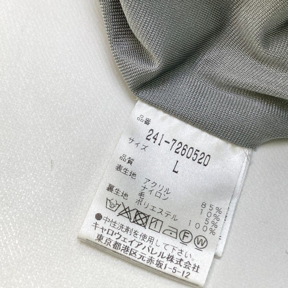 美品 callaway ノルディック柄 裏地付き ニット ニット キャロウェイ サイズ：L CALLAWAY キャロウェイ 裏地付 ウール混 ニット