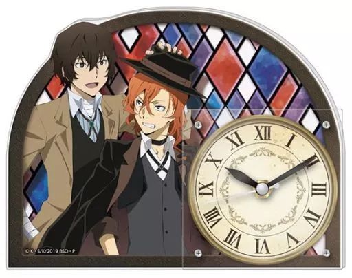 【中古】置き時計・壁掛け時計(キャラクター) 太宰＆中原 アクリルクロック 「文豪ストレイドッグス」
