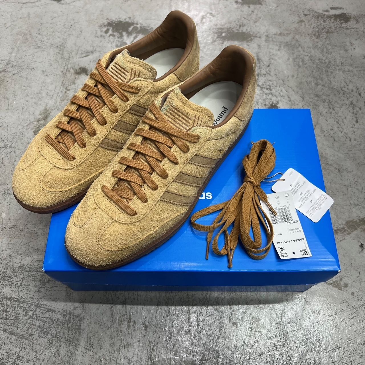 JJJJound adidas Originals Samba Tobacco スエード サンバ スニーカー 